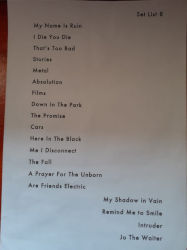 Gary Numan Southampton Setlist 2019